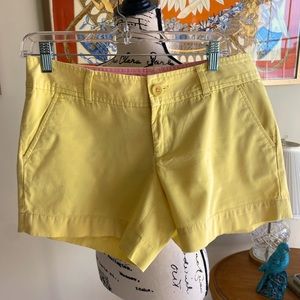 Lilly Pulitzer Womens Flat Front Shorts White Size 6